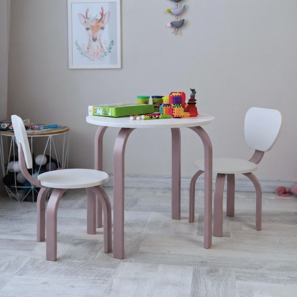 Dětská židlička Zukko Gekko Kids. Cappuccino / Bílá